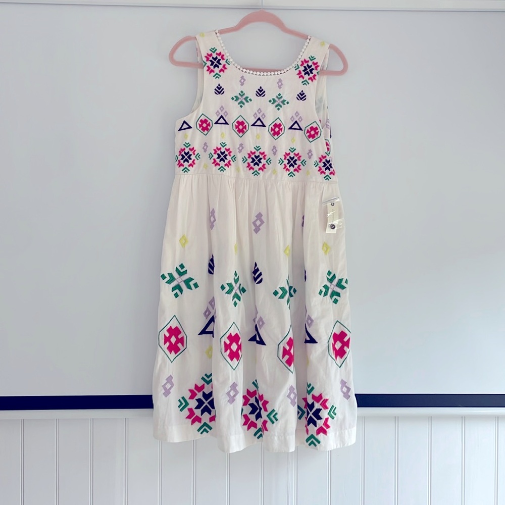 NWT! Anthropologie embroidered sleeveless dress - size S